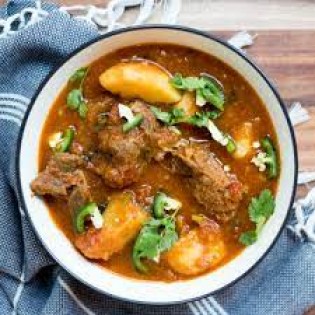 Potato Mutton Masala